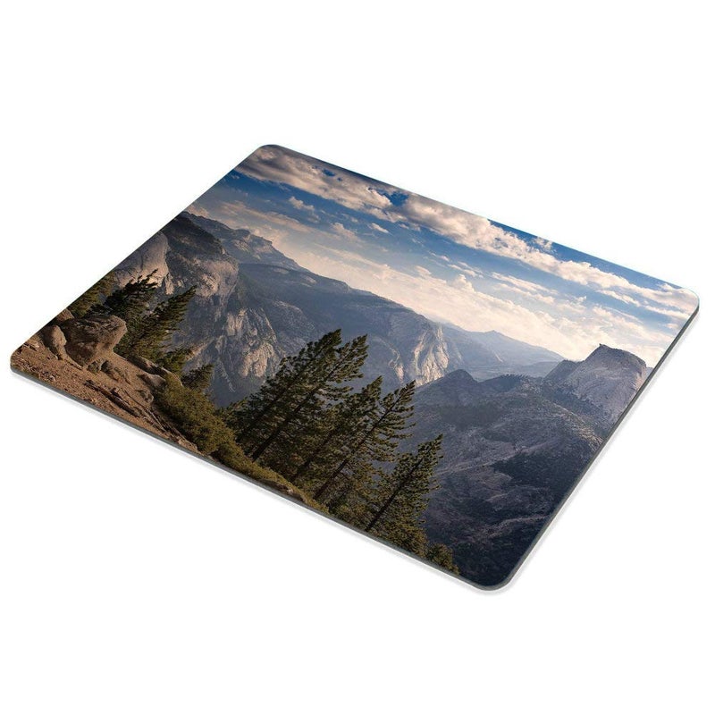 SSOIU Cute Gaming Mouse Pad Custom Design, Half Dome Mountain Scenery Mouse Pads - Image 3